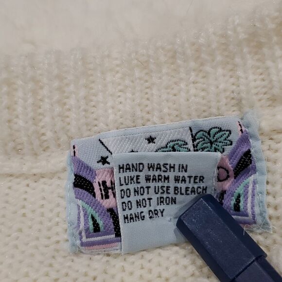 Vintage Beaded Sequin Long Sleeve Pullover Sweater, Hollywood & Vine, Sz Small - Picture 9 of 9